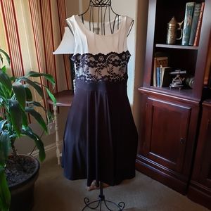 Classy lil black dress.